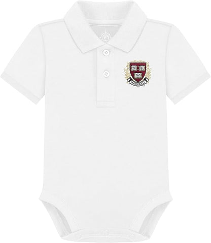 Creative Knitwear College Baby Polo Bodysuit Solid - Team Logo, Multiple Colors, for Boys & Girls (0-12 Months)