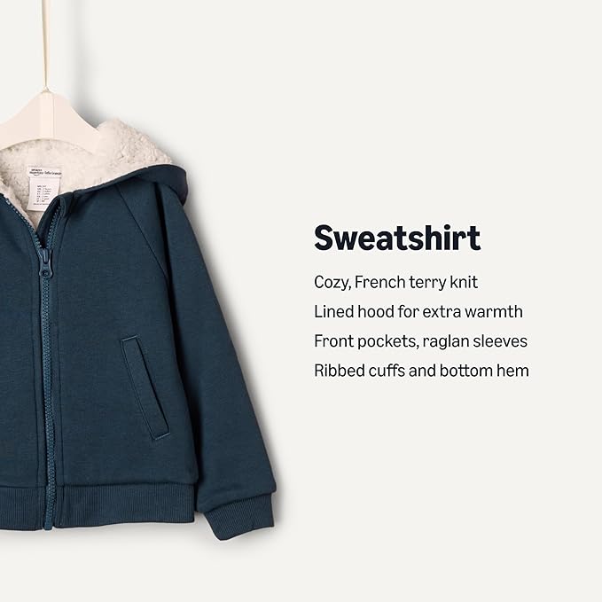 Amazon Essentials x Sofia Grainge Unisex Toddlers and Babies’ Zip Hoodie Sweatshirt