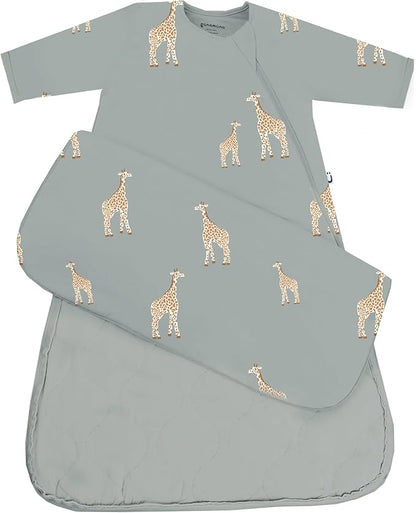 GUNAMUNA Unisex Long-Sleeve Sleep Sack, Wearable Sleep Bag for Toddlers and Babies, Soft Rayon, 2.6 TOG