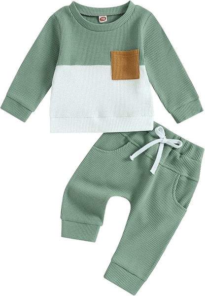 CIYCUIT Toddler Baby Boy Clothes Long Sleeve Sweatshirt Pants Set Fall Winter Outfits