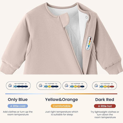 kaiya baby Unisex Sleeping Bag for Babies and Toddlers 2.5 Tog Sleep Sack, Long Sleeve Sleep Sack, Wearable Blanket Baby