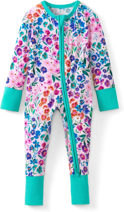 Little Sleepies Pajamas for Baby Boys & Girls, Viscose from Bamboo Baby Pajamas, Preemie & Newborn Sleepers, 2-Way Zipper PJs