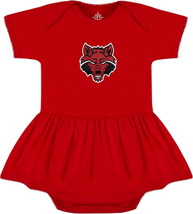 Creative Knitwear College Baby Picot Bodysuit Dress - Team Logo, Multiple Colors, for Baby Girls (0-24 Months)