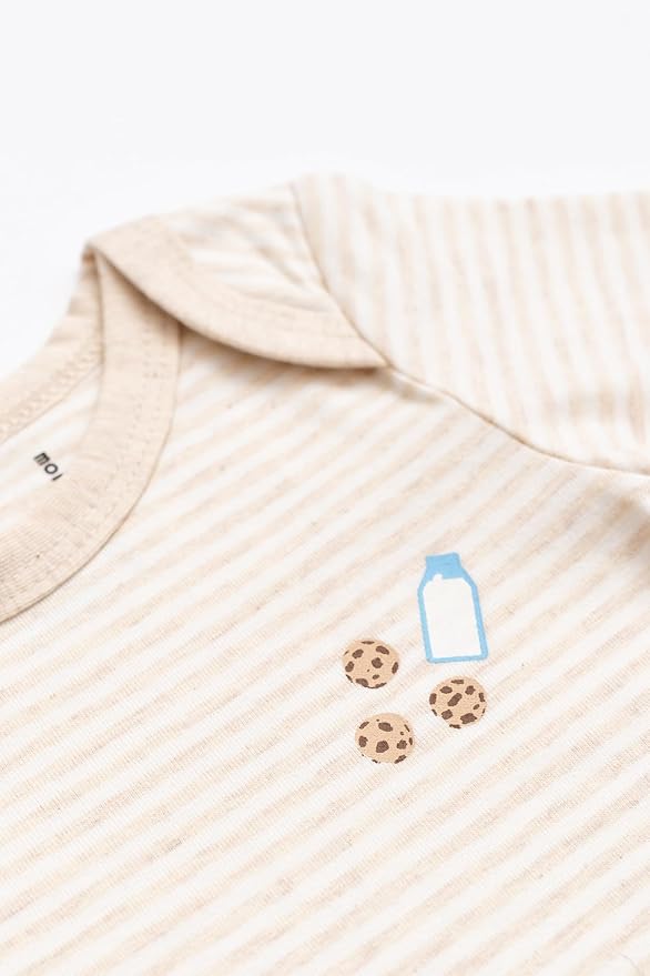 monica + andy Long Sleeve Jack & Jill Bodysuit, Organic Baby Clothes for Girls & Boys, For Preemie, Newborn & Infant