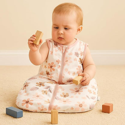 YOHKOH Baby Wearable Blanket, 100% Cotton SleepSack, Swaddle Transition Sleeping Bag, 1.5 TOG