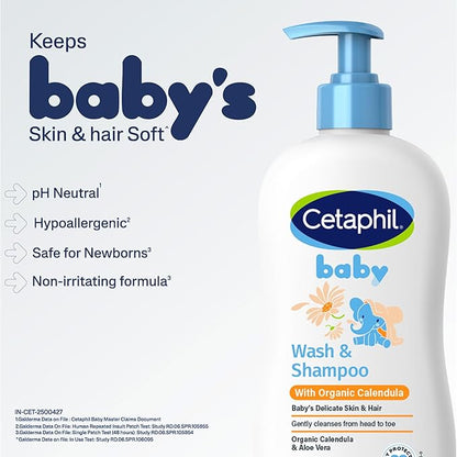Baby Wash & Shampoo ,Tear Free, Paraben, Colorant and Mineral Oil Free, 13.5 Fl. Oz (Packaging May Vary)