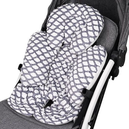 KAKIBLIN Infant Car Seat Insert, Baby Carseat Head & Body Support for Newborn, 2-in-1 Reversible Baby Car Seat Cushion, Soft Stroller Cushion Insert for Car Seats, Bouncer, Strollers, Swing (Cloud)