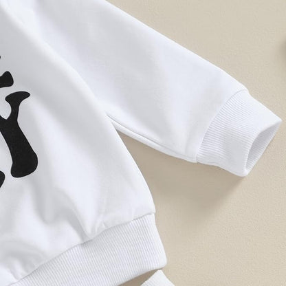 3Pcs Baby Girl Outfits Daisy Sweatshirt + Pants + Headband Infant Fall Winter Clothes