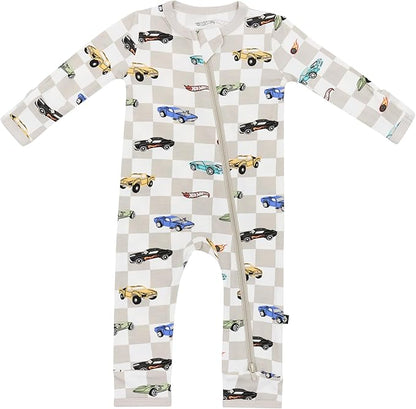 KYTE BABY Unisex Rayon Made From Bamboo Zippered Rompers 0-24 Months