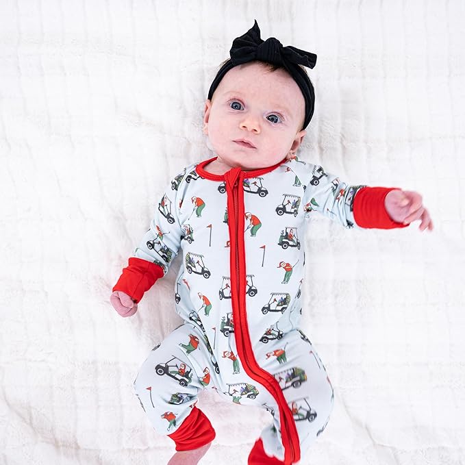 LollyBanks Baby Pajamas, 2-Way Zipper Infant Romper, 95% Viscose Made from Bamboo and 5% Spandex, Baby Sleepers