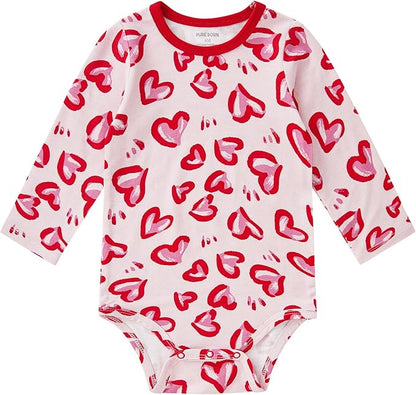 pureborn Baby Girls Boys Bodysuit Super Soft Cotton Romper 0-24 Months