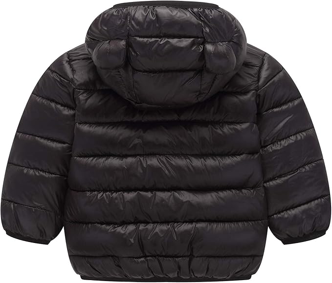 Winter Down Coats for Kids Baby Boys Girls Light Puffer Padded Jacket Bear Hoods Infant Outerwear