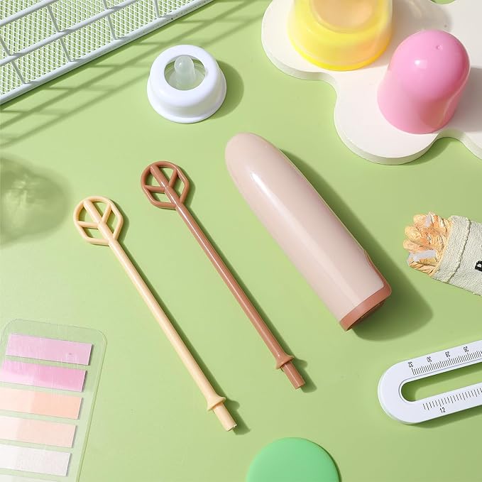 Handheld Electric Baby Formula Mixer with 2 Stirring Sticks, Portable Small Drink Milk Powder Mixer for Bottle Protein Powder Coffee Travel Office Home Stirrer Supply