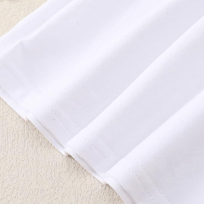 LYSMuch Toddler Baby Girls Long Sleeve Ruffle T Shirt Kids Casual Plain Solid Top Blouse T-Shirt Undershirt