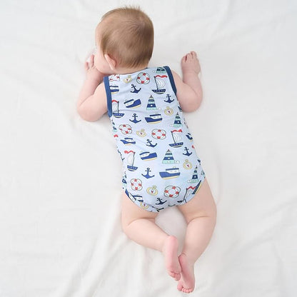 pureborn Baby Boys Girls Bodysuit Super Soft Cotton Romper 0-24 Months