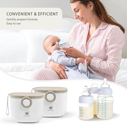 Termichy Baby Formula Dispenser, Portable Formula Dispenser Container with Scoop and Carry Handle for Travel Outdoor Activities for Baby Infant, 500ml