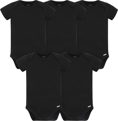 Gerber baby-boys 5 Pack Onesies Multi-packs Bundle Interlock 180 Gsm