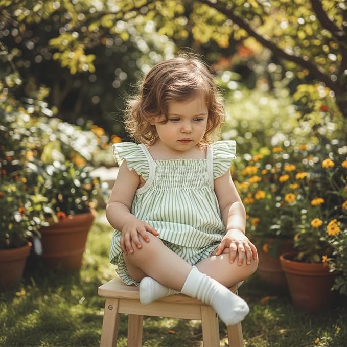 Mubineo Baby Girl Summer Clothes Cute Ruffle Tops Dress Shorts Outfits Set Infant Toddler Shrit Bloomers Princess Outfit