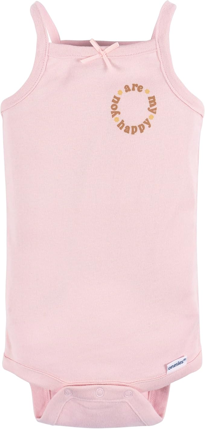 Gerber Baby Girls Multi-Pack Sleeveless Onesies Bodysuit
