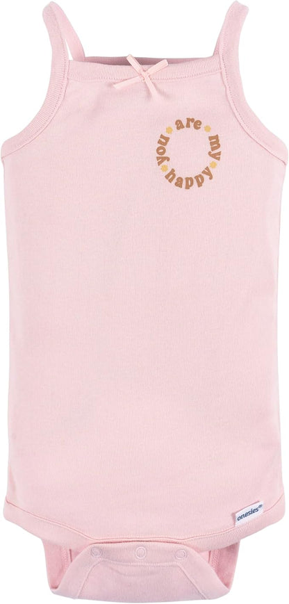 Gerber Baby Girls Multi-Pack Sleeveless Onesies Bodysuit
