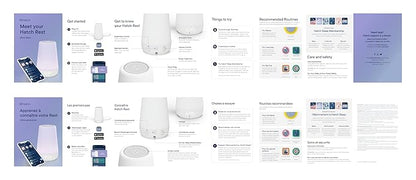 Hatch Rest Baby Sound Machine, Night Light | 2nd Gen | Registry Essential, Sleep Trainer, Routine Builder, Time-to-Rise Alarm Clock, White Noise Soother, Nursery Stories, Toddler Kids Bedroom (Wi-Fi)