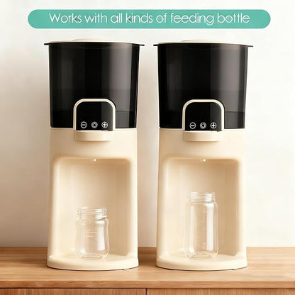 Instant Baby Bottle Warmer,Warm Water Dispenser for Making Formula Bottle Instantly,Detachable Container Easy Cleaning,24/7 Keep Warm, Adjustable Temperature(Beige,110V Only)