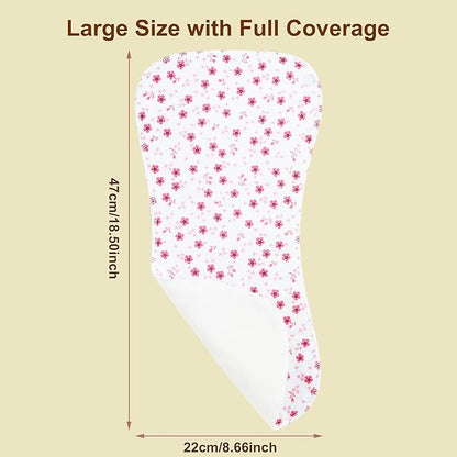 2-in-1 Burp Cloths and Baby Bibs - 6 Pack Large Super Absorbent Soft Cotton Burping Cloths for Spit Up, 3 Layers Thick Baby Burp Rags for Girls & Boys