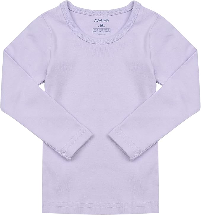 AVAUMA Baby Boys Girls Pajama Set Kids Toddler Snug fit Basic Cotton Sleepwear pjs for Daily