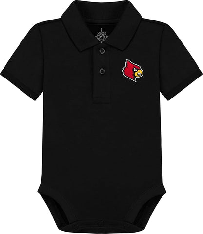 Creative Knitwear College Baby Polo Bodysuit Solid - Team Logo, Multiple Colors, for Boys & Girls (0-12 Months)