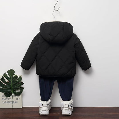 Baby Boys Girls Toddlers Winter Coats Puffer Jacket Hooded Down Snow Jacket Coat Outerwear