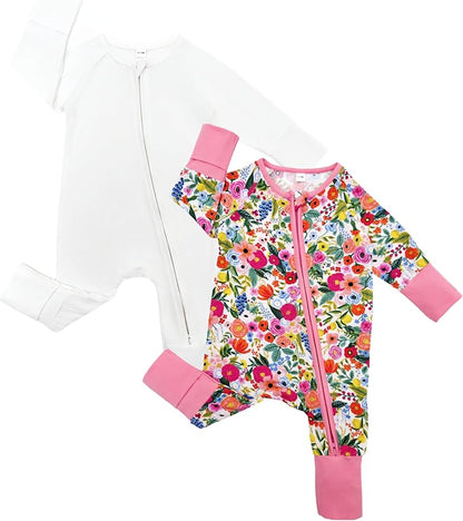 Bow Dream Baby Bamboo Rayon Romper Girl Footless Viscose Newborn Infant Footie Mitten Cuffs Toddler Boy Clothes