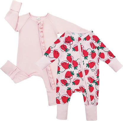 Bow Dream Baby Bamboo Rayon Romper Girl Footless Viscose Newborn Infant Footie Mitten Cuffs Toddler Boy Clothes