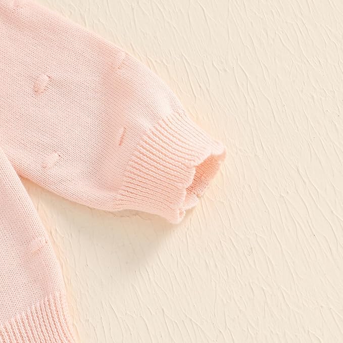 Baby Girl Cardigan Sweater Long Sleeve Button Up Knit Sweatshirt Jacket Toddler Baby Girl Fall Outfits