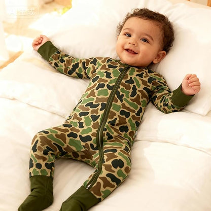 Weiwei Pajamas for Baby Boys & Girls Footies, Viscose from Bamboo Baby Romper, Baby Sleepers, 2-Way Zippy PJs, YKK