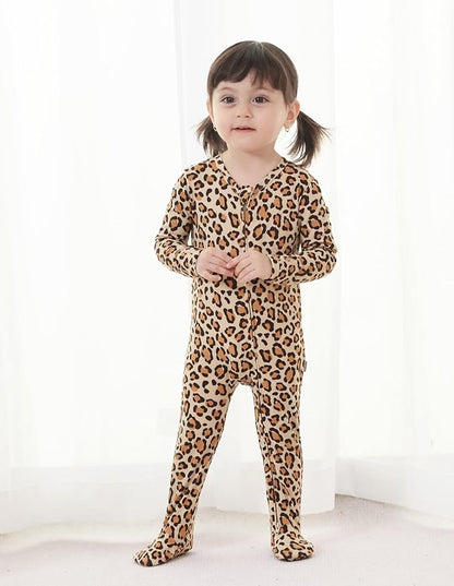 Baby Footie Romper Pajamas Unisex Newborn Infant Pjs Soft Rompers Viscose from Bamboo Sleepwear