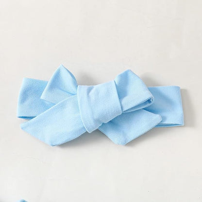 Baby Girl Clothes Infant Ruffle Sleeve Romper Dress Newborn Solid Tutu Skirt Sets Jumpsuit Headband Outfit