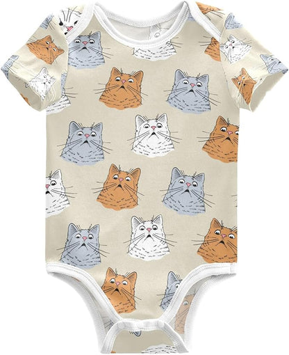 vvfelixl Dachshund Dog Baby Clothes for Boy Girl,Baby One-Piece Bodysuit for 0-24 Months,Short Sleeve