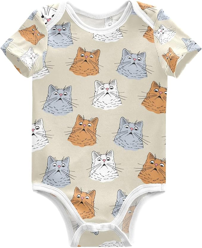 vvfelixl Dachshund Dog Baby Clothes for Boy Girl,Baby One-Piece Bodysuit for 0-24 Months,Short Sleeve