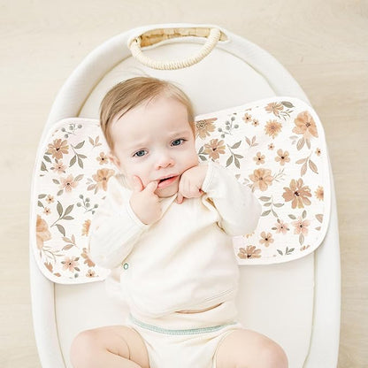 Konssy Muslin Baby Burp Cloths Sets for Unisex- 6 Pack Large 100% Cotton Burping Clothes for Newborn, Baby Girls and Boys