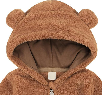 Baby Girl Clothes Newborn Boy Outfits Suit Fleece Jacket Pants Winter Coats 2PCS