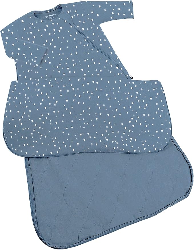 GUNAMUNA Unisex Long-Sleeve Sleep Sack, Wearable Sleep Bag for Toddlers and Babies, Soft Rayon, 2.6 TOG