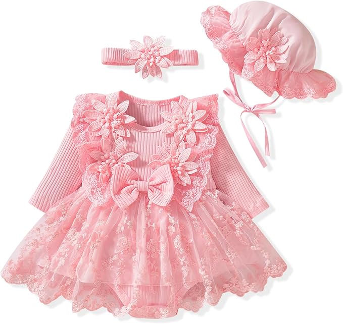 Baby Girl Lace Bodysuit Dress