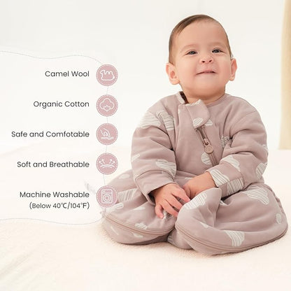 kaiya baby Unisex Sleeping Bag for Babies and Toddlers 2.5 Tog Sleep Sack, Long Sleeve Sleep Sack, Wearable Blanket Baby