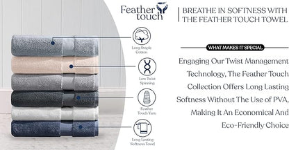 Delara Organic Cotton Luxuriously Plush Washcloths Pack of 6 | GOTS & Oeko-TEX Certified | Premium Quality Face Towels | Feather Touch Technology|650 GSM Long Staple|Soft, Quick Dry & Ultra-Absorbent