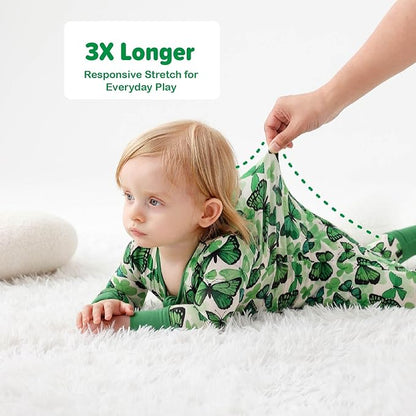 Unisex Infant Neutral Zipped Footies, Viscose from Bamboo 2-Way Zipper Romper Outfit, 0-24 Months One-piece Jumpsuit