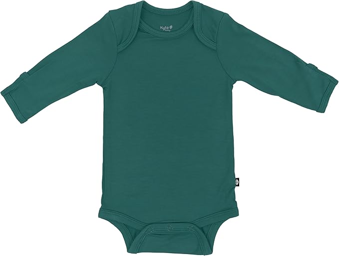 KYTE BABY Soft Bamboo from Rayon Long Sleeve Unisex Bodysuit, 0-24 Months