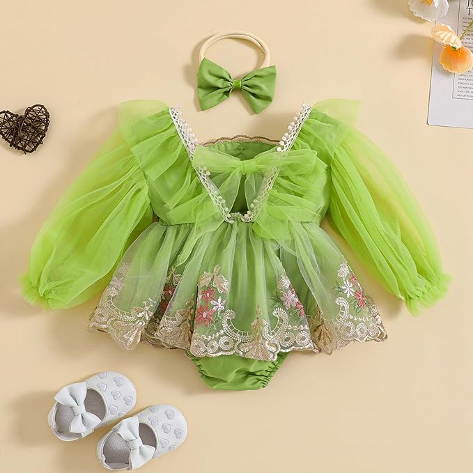 Baby Girl Clothes Floral Boho Lace Romper Bodysuit Romper Jumpsuit Summer Outfit Summer Baby Clothes Girls