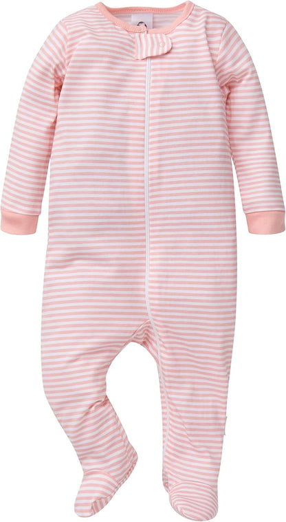 Gerber baby-girls 4 Pack Sleep N' Play Footie