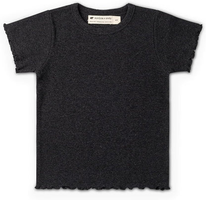 Monica + Andy Crewneck Tee, 100% Organic Cotton Clothes for Girls & Boys, Printed T-Shirt Sizes for Kids, Toddler & Baby