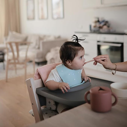 mushie Silicone Snack Cup | Spill Proof Food Container for Toddler and Baby (Cloudy Mauve)